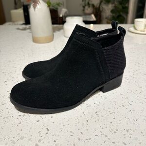 TOMS suede ankle booties